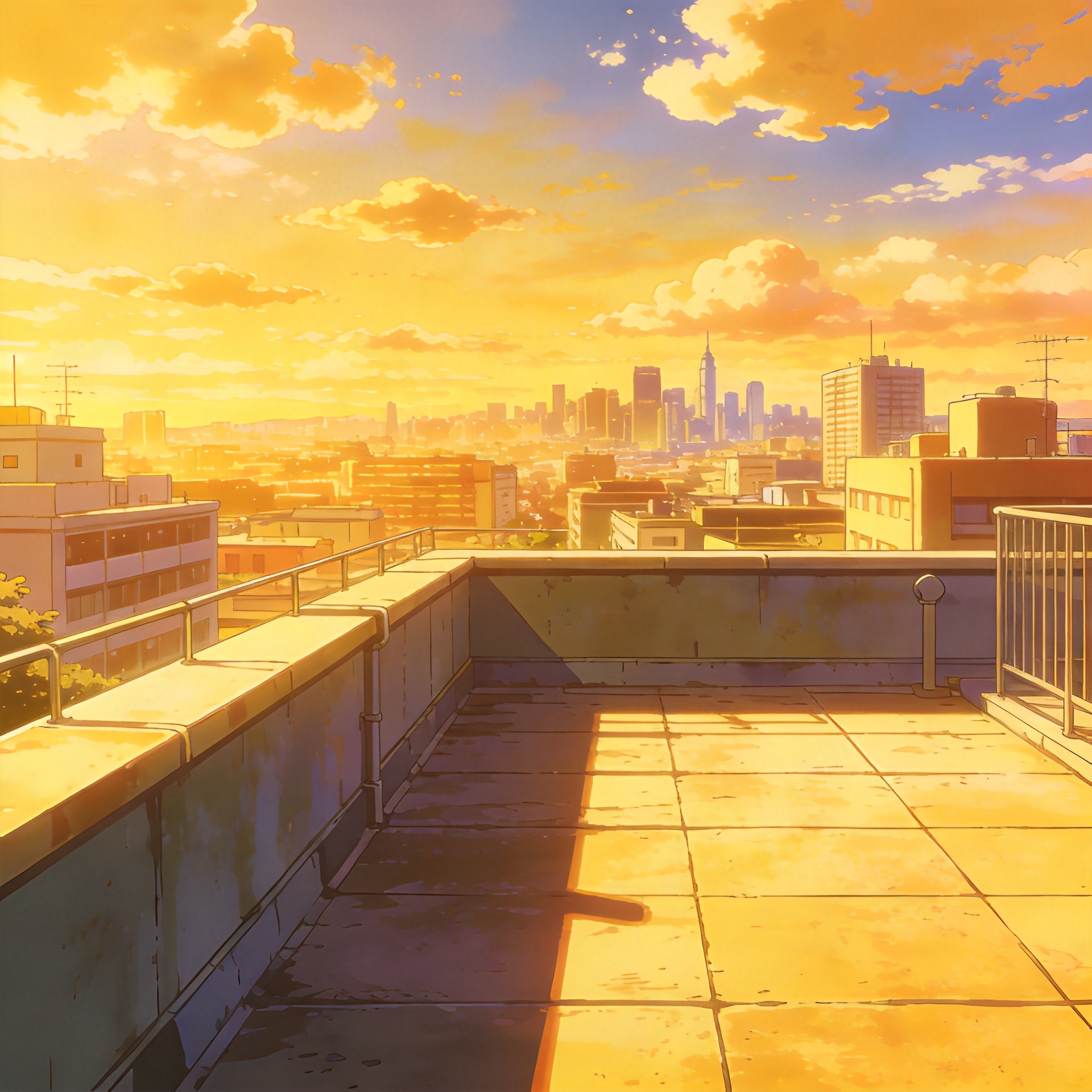 Rooftop at Dusk